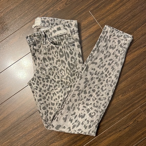 Current Elliot leopard print jeans size 25 - Picture 4 of 6